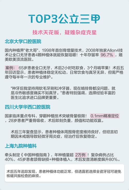 成都种植牙哪家好？选对牙科医院看这3点