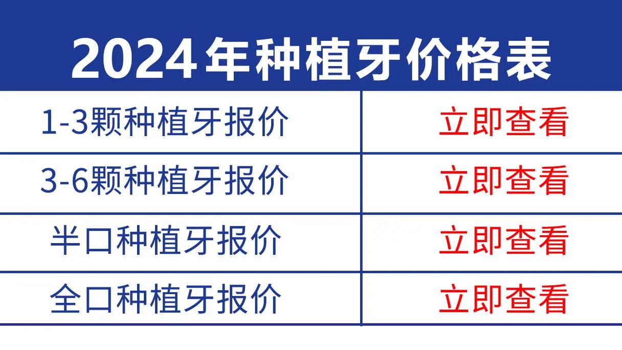 成都现在种一颗牙要花多少钱